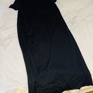 Zara Trafaluc M Black Short Sleeve Dress